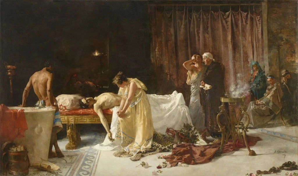 José Garnelo y Alda - La morte di Lucano